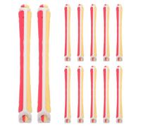 minkissy 12Pcs Perm Kit for Hair Tools Hair Rollers Wavy Hair Rollers Perm Rods Colored Hair Rollers Hair Styling Rollers-Red