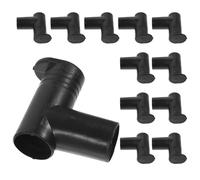 minkissy 12pcs Plastic Right Angle Connector for Clothes Racks, Double Way Hanger Joint with Secure Fit for 22mm Tubes, Effortless Assembly, for Indoor Home Drying Racks
