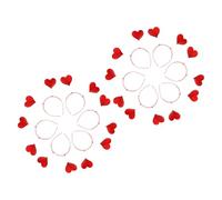 minkissy 12pcs Red Heart Glitter Headbands for Women, Valentine’s Day Cute Hairbands Pack, Decorative Heart Shape Hair Accessories for Party and Dress-up