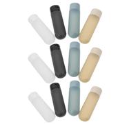 minkissy 12pcs Refillable Travel Bottles Set Leakproof Containers for Lotion Shampoo and Moisturizer Sturdy Spill Resistant Design for Safe Travel and Easy Refilling