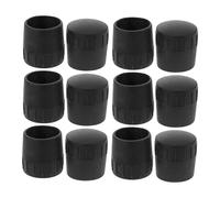 minkissy 12pcs Rubber Microphone Stand Feet Protectors Sleeve for Tube Shock-absorbing Anti-slip Caps for Mic Stand Stability in Recording Studios and Live Performances