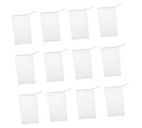 minkissy 12pcs Soap Foaming Net Exfoliating Pouch Soft Mesh Soap Saver for Facial Cleansing for Shower and Cleansing Routine