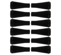 minkissy 12pcs Soft Rubber Arrowhead Replacement Tips for Training Arrows and Target Arrows Blunt Tip Design for Quiet Training Black Rubber Material Suitable for Target Shooting