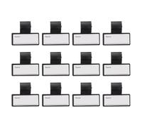 minkissy 12pcs Stethoscope Name Tags Set, Black Medical Name Labels for Doctors Nurses, Sturdy Id Marking Cards for Professional Medical Identification and Stethoscope Accessories