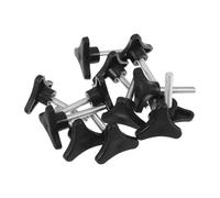 minkissy 12Pcs Threaded Toilet Hand Screws Replacement, Commode Thumb Fastener Accessories for Portable Bedside Commode Chair Legs, Bathroom Wheelchair Repair Kit