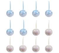 minkissy 12pcs Tinplate Christmas Candy Boxes Wedding Packaging Case with Elegant European Style Multi-purpose Sweet Ball for Parties Birthdays Holiday Decorations