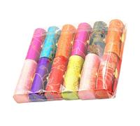 minkissy 12pcs Women Lipstick Case Portable Silk Lipstick Holder Mirror Mixed Colors Retro Embroidered Design Storage Box for Travel and Daily Use