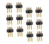 minkissy 12pcs Xlr Pin Connectors Audio Conversion Plugs Durable Microphone Parts Compatible with Amplifier Mixer Ktv Sound Equipment DIY Cable Extension