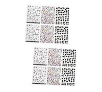 minkissy 12sheets Cow Print Nail Art Stickers of DIY Fingernail Decals for Eye-catching Nail Designs for Parties Travel and Everyday Use