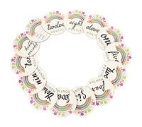 minkissy 14pcs Wooden Baby Monthly Cards Decorative Baby Accessories Creative Beautiful Design Newborn Photography Life Recording