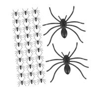 minkissy 150pcs Mini Realistic Fake Spider for Halloween Party Decorations Soft Plastic Creepy Spiders Reusable Prank Props Portable Scary Accessories for Haunted Houses and Spooky Events