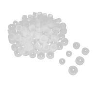 minkissy 150pcs Press-in Medicine Bottle Adapter Plug for Plastic Glass Bottles and Oral Syringes, Spill Proof and Reusable, for Pediatric Dosing and Emergency Rescue