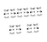 minkissy 15pairs Creative Halloween False Eyelashes for Cosplay and Parties Unique Design for Witch Costumes Dramatic Lashes to Your Halloween Makeup