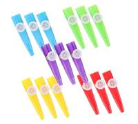 minkissy 15pcs Colorful Kazoo Lightweight Plastic Musical Instruments for Adults Easy to Learn Party Favors Excellent Sound Quality Portable Compatible with Other Instruments