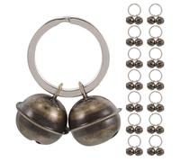 minkissy 15pcs Iron Cat Dog Bells Pet Collar Pendant Bell Charm for Small Collar Decorative Use