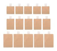 minkissy 15pcs Reusable Travel Lotion Pouches Kraft Paper Plastic Squeeze Dispenser Bags Leak Resistant Portable Toiletry Bags for Shampoo Conditioner