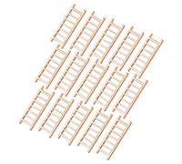 minkissy 15Pcs Simulation Ladder Wooden Stairs for Sand Table Landscape Model Realistic Micro House Decor DIY Fairy Garden Accessories for Dollhouse and Micro Landscape