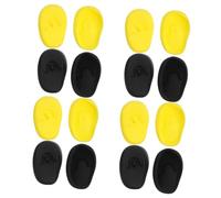 minkissy 16 Pairs Silicone Ear Covers for Hair Dyeing Leakproof Heat Protection Caps Comfortable Soft Ear Protectors for Salon and Home Hair Coloring