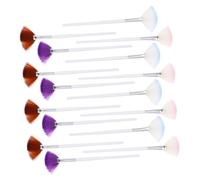 minkissy 16pcs Facial Fan Makeup Brush Powder Brush Cosmetic Applicator Tools for Blusher Face Mask Applicator Professional Makeup