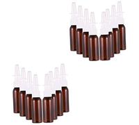 minkissy 16pcs Nasal Spray Bottles Fine Mist Nozzle for Saline Essential Oils and Medical Liquids Pet Material for Convenient Travel and Everyday Use