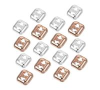 minkissy 16pcs Shoelace Clips DIY Buckle Locks Quick No-tie Replacement Shoe Lace Fasteners for Sneakers Rose Gold Silver Accessories for Easy Wear and Secure Fit