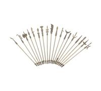 minkissy 18pcs Miniature Zinc Alloy Ancient Arms Models Adornments for Home Decoration Cognitive Learning Plaything for Collectors and Display