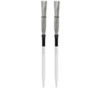 minkissy 1Pair Professional Drum Brush Carbon Steel Wire Brushes for Percussion Instruments Non Slip Handle for Drummers Beginners and Rock Bands for Drum