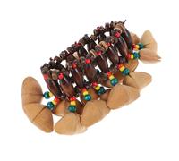minkissy 1pc African Drum Nut Hand Bell Instrument Dance Wrist Bell Lightweight Design Ethnic Style for Percussion Music