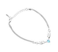 minkissy 1Pc Creative Elk Antler Bracelet for Women Elegant Christmas Stunning Jewelry for Birthdays Weddings and Anniversaries Unique Design with Gemstone