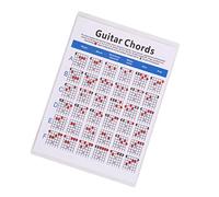 minkissy 1PC Electric Guitar Chord Practice Chart Lightweight Copper Plate Paper Fingering Guide for Beginners and Teachers Suitable for Electric Guitar Training S