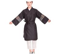 minkissy 1pc Kimono Style Barber Cape Mesh Gown Hair Cutting Wrap for Home Salon