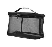 minkissy 1pc Large Capacity Mesh Makeup Bag Portable Toiletry Pouch for Travel Organizes Cosmetics Toiletries for Makeup Tools Accessories Comfortable Texture Versatile Use