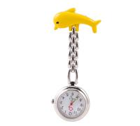 minkissy 1Pc Luminous Clip Pocket Watch for Nurses and Doctors Creative Hanging Design for Medical Use Glow The Dark Feature Dolphin Style
