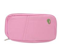minkissy 1PC Multifunctional Passport Holder Case Stylish Travel Pouch for Id Credit Cards Cash Durable Canvas Material Compact S for Business Trips Travel Pink