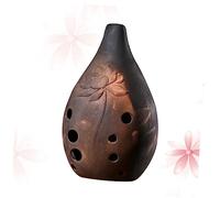minkissy 1PC Professional Xun Instrument Ceramic Ocarina for Beginners Ancient Chinese Music Flute Key Random Style for Artists and Performers