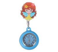 minkissy 1Pc Retractable Nurse Pocket Watch Flower Fairy Design Easy Clip Fob for Nurses Doctors and Health Care Professionals Practical for Hospital Staff