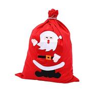 minkissy 1pc Santa Claus Drawstring Bag Large Xmas Bag for Present Packaging for Candy Cookies and Treats Christmas Sack for Family and Friends
