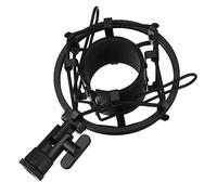 minkissy 1pc Shockproof Microphone Holder Durable Vibration Mic Mount for All Microphone Types Lightweight and Portable Design for Outdoor Use Sturdy Metal Construction