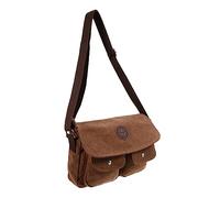 minkissy 1Pc Vintage Canvas Crossbody Bag for Men Stylish Shoulder Bag with Capacity for Birthdays Halloween Christmas Durable Protective Storage Pouch