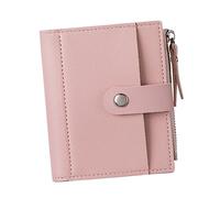 minkissy 1Pc Women Short Style Wallet Durable PU Purse with Card Slots Pink Clutch Holder for Shopping Travel and Business Trips Any Occasion