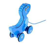 minkissy 1Pc Wooden Dinosaur Pulling Car Educational Wooden Dragging for Learning to for Christmas Birthdays