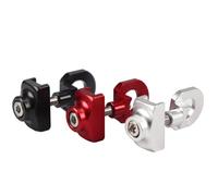 minkissy 1pcs Chain Regulator Chain Tensioner Bicycle Aluminum Alloy Lightweight Easy to Carry Black Foldable Bike Tool for Cycling Maintenance