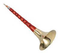 minkissy 1Set Beginner Suona Wood Instrument Ethnic National Wind Instrument for Students and Professionals Easy to Play Polished for Comfort Includes Random Color
