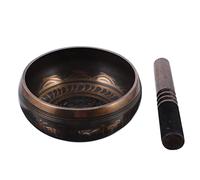 minkissy 1Set Creative Meditation Singing Bowl Bowl with Wooden Rod for Yoga Relaxation Enhances Grounding and Calmness Sound Instrument for Meditation