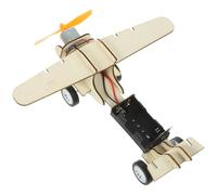 minkissy 1Set DIY Wood Airplane Model Kit for Educational Science Experiment for Fun Hands Activity Develops Physics Skills and Creativity for Boys
