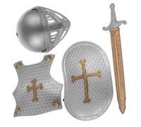 minkissy 1Set Medieval Armour for Lightweight Shield Helmet Cosplay Accessories for Boys for Role Play Parties and Parent Interaction