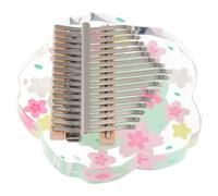 minkissy 1Set Miniature Thumb Kalimba Key Portable Finger Piano Instrument for Beginners Ergonomic Design Pure Crisp Tone Cute Handheld Musical Instrument for Music Practice