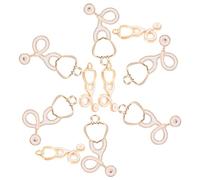 minkissy 1set Stethoscope Shaped Charms for DIY Jewelry Unique Nurse Pendant Accessories for Necklaces and Bracelets Newly Qualified Nurses 10pcs