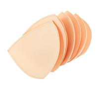minkissy 1set Triangular Chest Pad Insert Thick Filled Padded Cushions Triangular Bra Pads Support Bra Pad Inserts Woman Removable Pads for Sports Bras Inserts Cotton Shaping Soft 4pairs