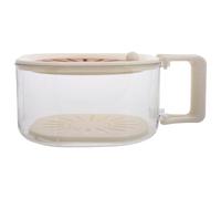 minkissy 2 in 1 Vegetable and Fruit Washing Bowl with Handle, Strainer and Rotating Lid for Kitchen Food Cleaning and Prolonged Freshness Storage